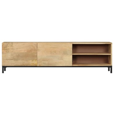 vidaXL Έπιπλο Τηλεόρασης 145x30x41cm από Μασίφ Ξύλο Μάνγκο