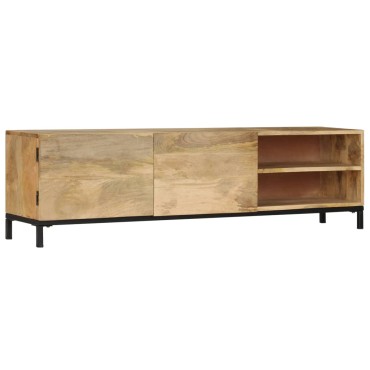 vidaXL Έπιπλο Τηλεόρασης 145x30x41cm από Μασίφ Ξύλο Μάνγκο