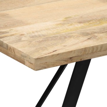 vidaXL Τραπεζαρία 140x80x76cm από Μασίφ Ξύλο Μάνγκο 1 τεμ.