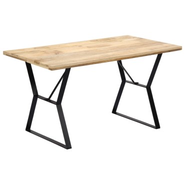 vidaXL Τραπεζαρία 140x80x76cm από Μασίφ Ξύλο Μάνγκο 1 τεμ.