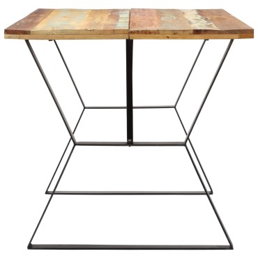 vidaXL Τραπεζαρία 140x80x76cm από Μασίφ Ανακυκλωμένο Ξύλο 1 τεμ.