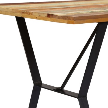 vidaXL Τραπεζαρία 140x80x76cm από Μασίφ Ανακυκλωμένο Ξύλο 1 τεμ.