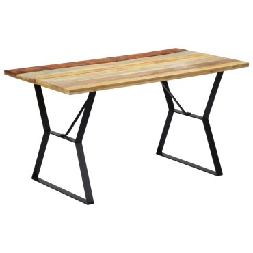 vidaXL Τραπεζαρία 140x80x76cm από Μασίφ Ανακυκλωμένο Ξύλο 1 τεμ.