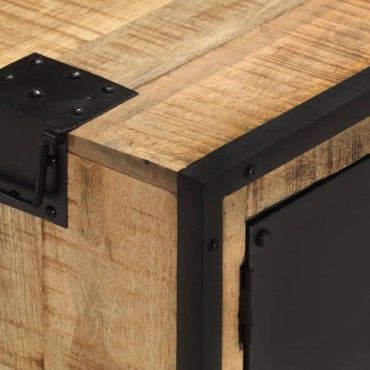 vidaXL Έπιπλο Τηλεόρασης 110x31x46cm από Ακατέργαστο Ξύλο Μάνγκο
