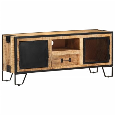vidaXL Έπιπλο Τηλεόρασης 110x31x46cm από Ακατέργαστο Ξύλο Μάνγκο