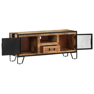vidaXL Έπιπλο Τηλεόρασης 110x31x46cm από Ακατέργαστο Ξύλο Μάνγκο