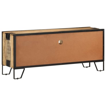 vidaXL Έπιπλο Τηλεόρασης 110x31x46cm από Ακατέργαστο Ξύλο Μάνγκο