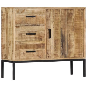 vidaXL Ντουλάπι με Συρτάρια 88x30x71cm από Μασίφ Ξύλο Μάνγκο 1 τεμ.