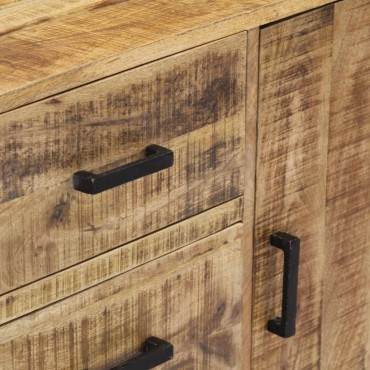 vidaXL Ντουλάπι με Συρτάρια 88x30x71cm από Μασίφ Ξύλο Μάνγκο 1 τεμ.