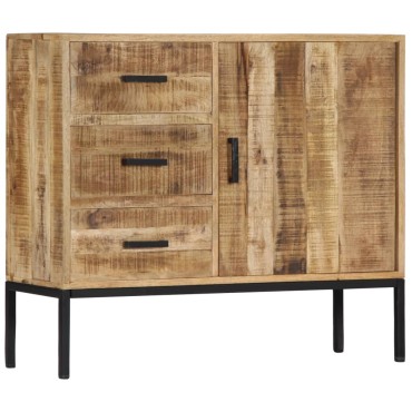 vidaXL Ντουλάπι με Συρτάρια 88x30x71cm από Μασίφ Ξύλο Μάνγκο 1 τεμ.