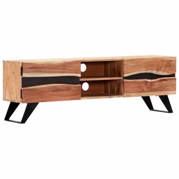 vidaXL Έπιπλο Τηλεόρασης 140x30x45cm από Μασίφ Ξύλο Ακακίας