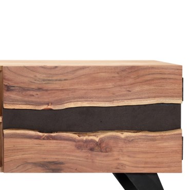 vidaXL Έπιπλο Τηλεόρασης 140x30x45cm από Μασίφ Ξύλο Ακακίας