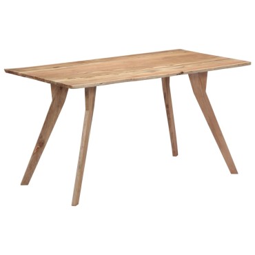 vidaXL Τραπεζαρία 140x80x76cm από Μασίφ Ξύλο Ακακίας 1 τεμ.