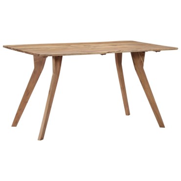 vidaXL Τραπεζαρία 140x80x76cm από Μασίφ Ξύλο Ακακίας 1 τεμ.