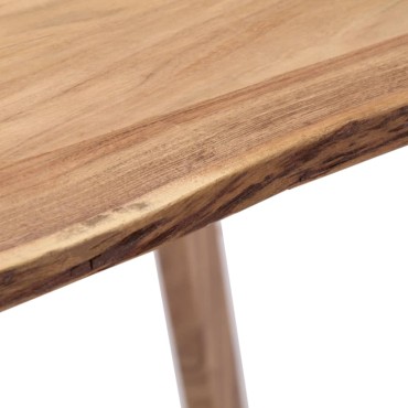 vidaXL Τραπεζαρία 140x80x76cm από Μασίφ Ξύλο Ακακίας 1 τεμ.