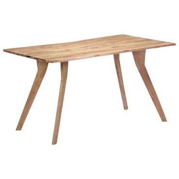 vidaXL Τραπεζαρία 140x80x76cm από Μασίφ Ξύλο Ακακίας 1 τεμ.