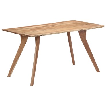 vidaXL Τραπεζαρία 140x80x76cm από Μασίφ Ξύλο Ακακίας 1 τεμ.