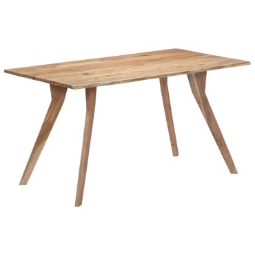 vidaXL Τραπεζαρία 140x80x76cm από Μασίφ Ξύλο Ακακίας 1 τεμ.