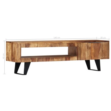 vidaXL Έπιπλο Τηλεόρασης 140x30x40cm από Μασίφ Ξύλο Ακακίας