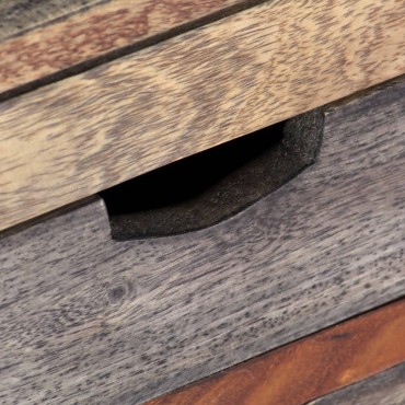 vidaXL Τραπεζάκι Σαλονιού Γκρι 100x50x30cm από Μασίφ Ξύλο Sheesham 1 τεμ.