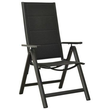 vidaXL Σετ Επίπλων Mπιστρό 5 τεμ. Μαύρο / Ανθρακί 80x72cm