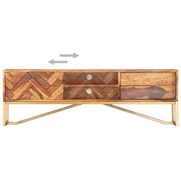 vidaXL Έπιπλο Τηλεόρασης 140x30x45cm από Μασίφ Ξύλο Ακακίας