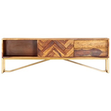 vidaXL Έπιπλο Τηλεόρασης 140x30x45cm από Μασίφ Ξύλο Ακακίας