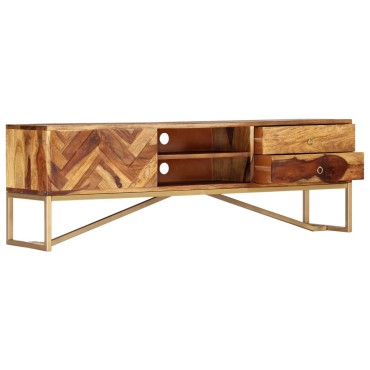 vidaXL Έπιπλο Τηλεόρασης 140x30x45cm από Μασίφ Ξύλο Ακακίας