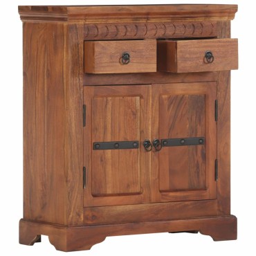 vidaXL Ντουλάπι / Ψηλός Μπουφές 63x30x75cm Μασίφ Ξύλο Ακακίας 1 τεμ.