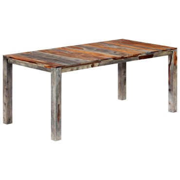 vidaXL Τραπεζαρία Γκρι 180x90x76cm από Μασίφ Ξύλο Sheesham 1 τεμ.