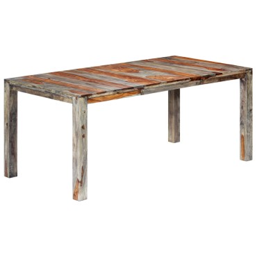 vidaXL Τραπεζαρία Γκρι 180x90x76cm από Μασίφ Ξύλο Sheesham 1 τεμ.