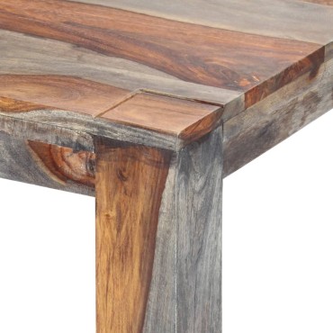 vidaXL Τραπεζαρία Γκρι 180x90x76cm από Μασίφ Ξύλο Sheesham 1 τεμ.