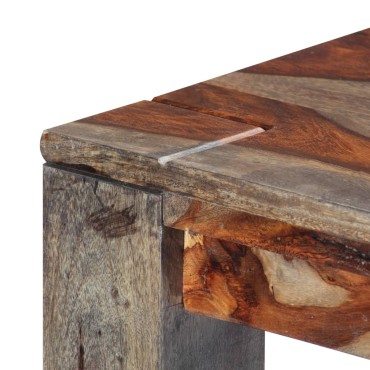 vidaXL Τραπεζαρία Γκρι 180x90x76cm από Μασίφ Ξύλο Sheesham 1 τεμ.