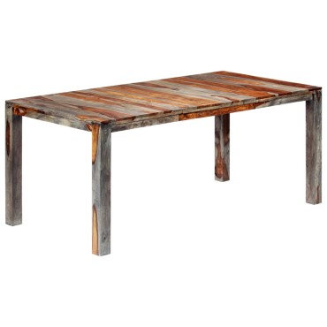 vidaXL Τραπεζαρία Γκρι 180x90x76cm από Μασίφ Ξύλο Sheesham 1 τεμ.