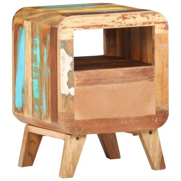 vidaXL Κομοδίνο 30x30x41cm από Μασίφ Ανακυκλωμένο Ξύλο 1 τεμ.
