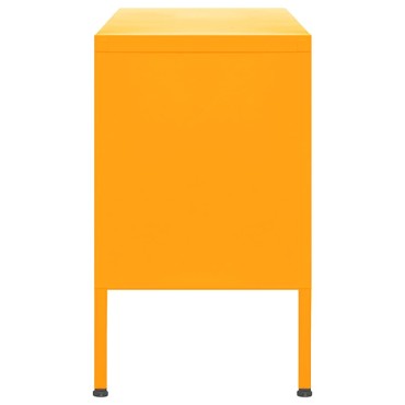 vidaXL Έπιπλο Τηλεόρασης Μουσταρδί 105x35x50cm από Ατσάλι