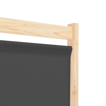 vidaXL Διαχωριστικό Δωματίου με 3 Πάνελ Γκρι 120x170x4cm Υφασμάτινο 1 τεμ.