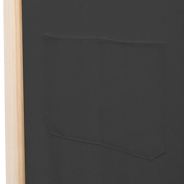 vidaXL Διαχωριστικό Δωματίου με 6 Πάνελ Γκρι 240x170x4cm Υφασμάτινο 1 τεμ.