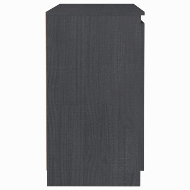 vidaXL Βοηθητικό Ντουλάπι Γκρι 60x36x65cm από Μασίφ Ξύλο Πεύκου 1 τεμ.