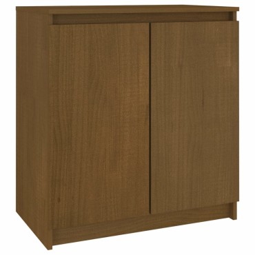 vidaXL Βοηθητικό Ντουλάπι Καφέ Μελί 60x36x65cm από Μασίφ Ξύλο Πεύκου 1 τεμ.