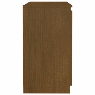 vidaXL Βοηθητικό Ντουλάπι Καφέ Μελί 60x36x65cm από Μασίφ Ξύλο Πεύκου 1 τεμ.