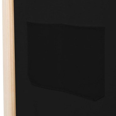 vidaXL Διαχωριστικό Δωματίου με 3 Πάνελ Μαύρο 120x170x4cm Υφασμάτινο 1 τεμ.