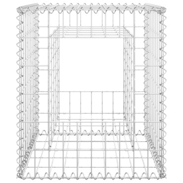 vidaXL Συρματοκιβώτια Στύλοι 2 τεμ. 50 x 50 x 60 εκ. Σιδερένιοι