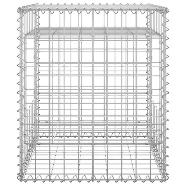 vidaXL Συρματοκιβώτια Στύλοι 2 τεμ. 50 x 50 x 60 εκ. Σιδερένιοι