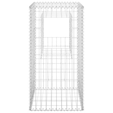 vidaXL  Συρματοκιβώτιο Στύλος 50 x 50 x 100 εκ. Σιδερένιο