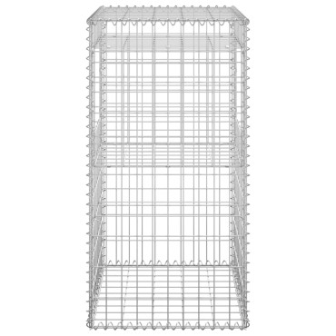 vidaXL  Συρματοκιβώτιο Στύλος 50x50x100cm Σιδερένιο