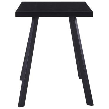 vidaXL Τραπεζαρία Μαύρη 120x60x75cm από Ψημένο Γυαλί 1 τεμ.