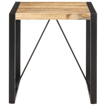 vidaXL Τραπέζι 70x70x75cm από Μασίφ Ακατέργαστο Ξύλο Μάνγκο 1 τεμ.