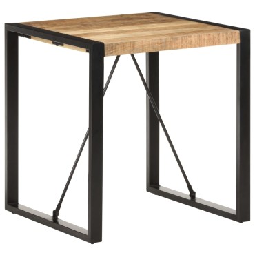 vidaXL Τραπέζι 70x70x75cm από Μασίφ Ακατέργαστο Ξύλο Μάνγκο 1 τεμ.