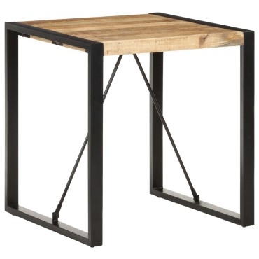 vidaXL Τραπέζι 70x70x75cm από Μασίφ Ακατέργαστο Ξύλο Μάνγκο 1 τεμ.